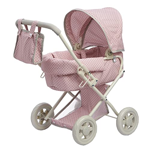 Olivia's Little World OL-00003 Babypuppen-Kinderwagen, rosa