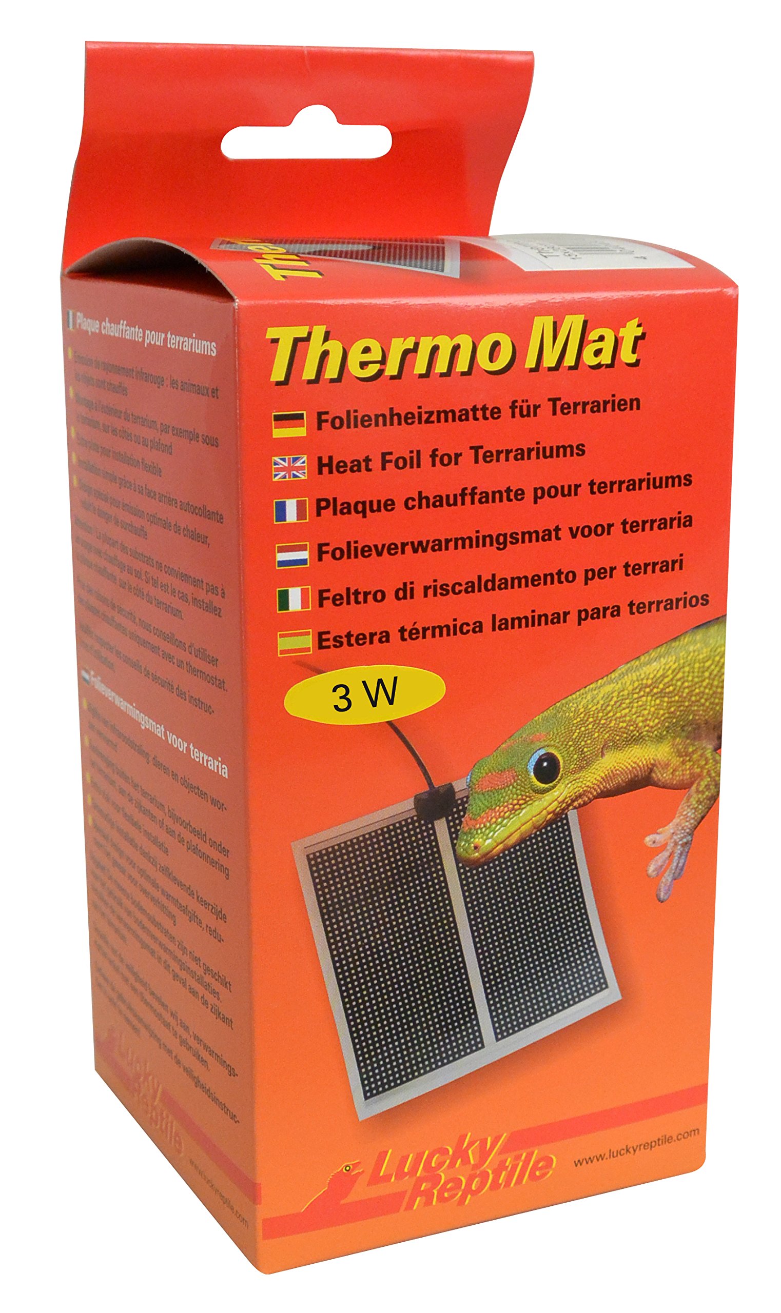 Lucky Reptile HTM-3 Thermo Mat 3 W, Heizmatte für Terrarien, 10 x 12,5 cm