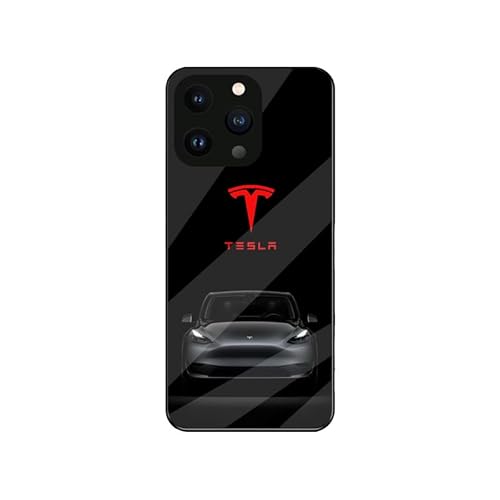 VELPEN Rundumschutz Handyhülle Cover, für Tesla Die Handyhülle Soft Edge Surround, HD Stilvolles Auto-Emblem-Erscheinungsbild,iPhone 13 Mini case