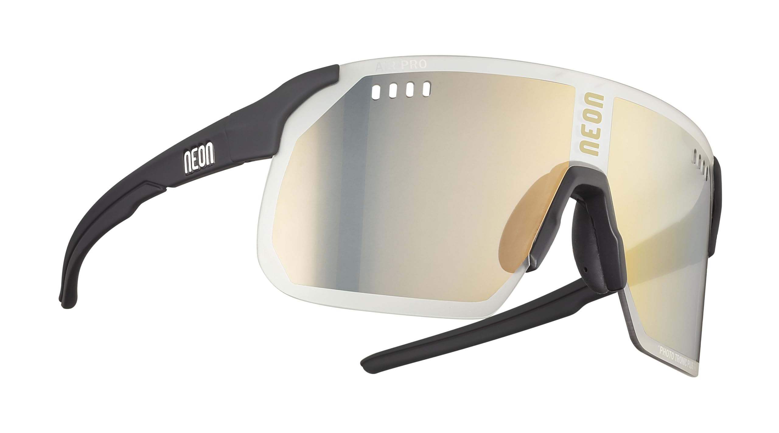 Neon Unisex Air Pro, Mattschwarz, Foto Plus Bronze Sonnenbrille, Schwarz