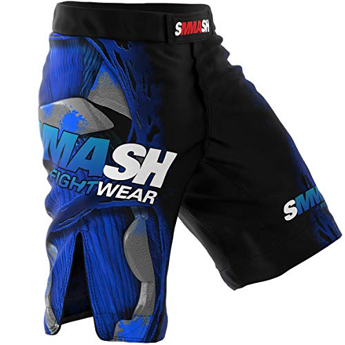 SMMASH MMA Shorts Fight Machine Electric S M L XL XXL MMA BJJ UFC Boxen Kampfsport K1 (M)
