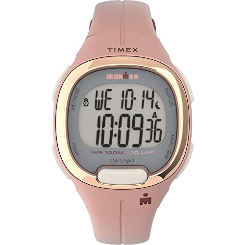 Timex Frauen Ironman Transit 33mm Rosa/Rose Gold-Ton Harz Armband Uhr TW5M35000
