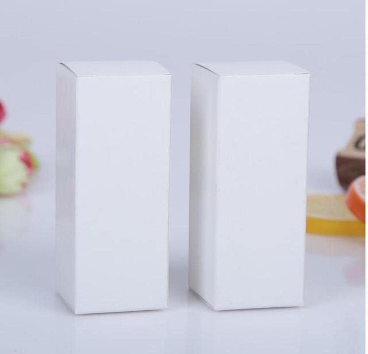 20 stücke Braun/Weiß/Schwarz Blanko Papier Box Für Kosmetik Verpackung Box Ventile Tubes Handwerk Kerze Geschenkverpackung Boxen-Weiß,9x9x9cm