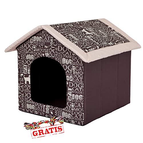 HobbyDog BUDNAP7 + Spieltau gratis Hundehöhle Katzenhöhle Hundebett Hundehaus Schlafplatz Hundekorb Hund Haus Hundehütte R1-R6 (R4 (60 x 55 cm))
