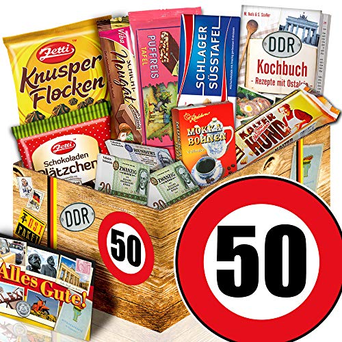 ostprodukte-versand Geschenk zum 50. Geburtstag/Ostbox Schoko/Geschenke zum 50 Geburtstag Frau
