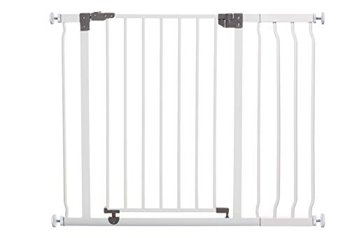 Dreambaby G9501 Liberty Treppenschutzgitter / Türschutzgitter-Set - 1 Gitter + 1 Verlängerung (passend 75cm-100cm) weiß