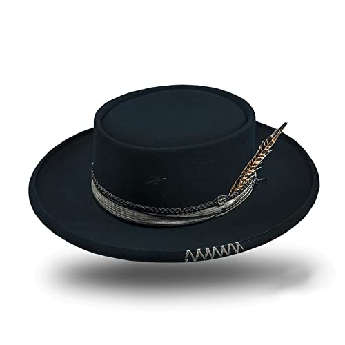 Kastori Wollfilzhut Matheo - Modische Hüte für Damen Herren Hats - schwarz (XL)