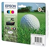 Epson Original 34 Tinte Golfball (WF-3720DWF, WF-3725DWF), Multipack 4-farbig, XL