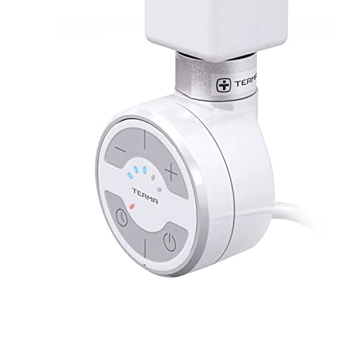 MOA Thermostat Heizpatrone, Heizstab 600 Watt (Weiß) Spiralkabel mit Stecker