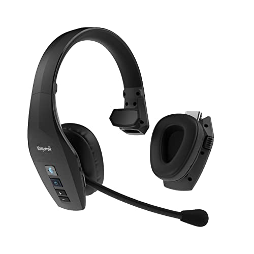 Jabra BlueParrott S650-XT Wireless Headset - 2in1 Convertible Stereo zu Mono Kopfhörer - 4 integrierte Mikrofone - 96 % weniger Hintergrundgeräusche, mit Voice Control und Active Noise Cancelling