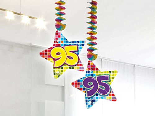 Folat 60895 Spiraldekorationen Geburtstagsblöcke 95 Jahre, erhältlich