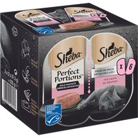Sheba Perfect Portions mit Lachs | 8 Packungen a 6x37,5g