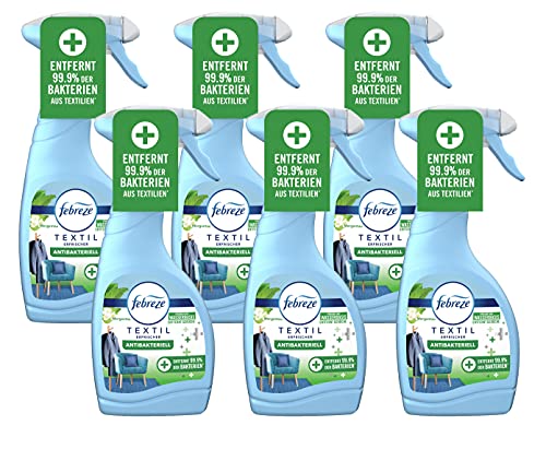 6er Set Febreze Antibakteriell Textilerfrischer Spray 500ml entfernt 99,9% der Bakterien (6)