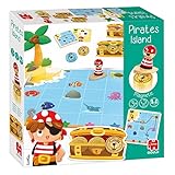 GOULA Pirateninsel - Spiel für Kleinkinder ab 3 Jahren für 1 bis 4 Spieler
