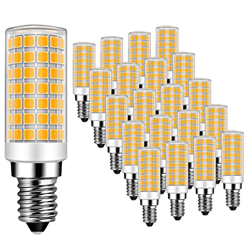 E14 9W Energiesparlampe 9W Ersetzt 75W, 750 Lumen, Warmweiß 3000K, Leuchtmittel E14 9W Ideal für Kronleuchte Wandlampe Tischlampe Nicht-dimmbar 20er Pack - MAYCOLOR