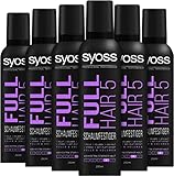 Syoss Full Hair 5 Schaumfestiger, Haltegrad 4, extra stark, 6er Pack (6 x 250 ml)