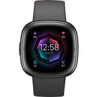 Fitbit Sense 2 - 40 mm - Carbon-Schwarz - intelligente Uhr mit Band - Graphit - Handgelenkgröße: up to 209 mm - NFC, Bluetooth (FB521BKGB)