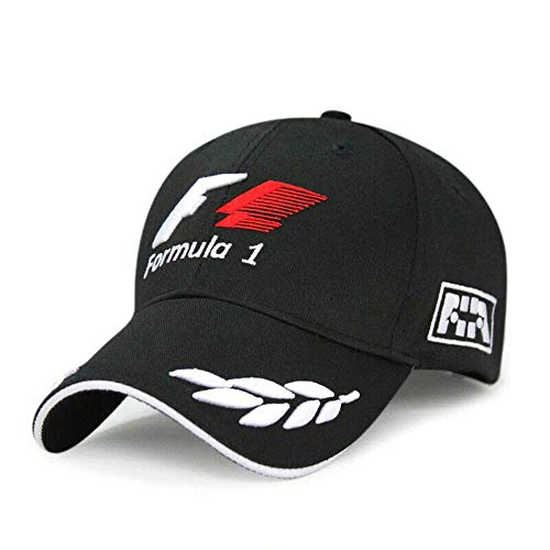 XMYNB Baseball Cap Racing Baseball Cap Style-Motorsport-Rennen Snapback Sports Sun Hüte Für Männer Frauen,Schwarz,Einstellbar