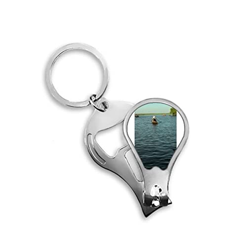 Fisherman Lake Art Deco Fashion Fingernagel Clipper Cutter Opener Keychain Schere
