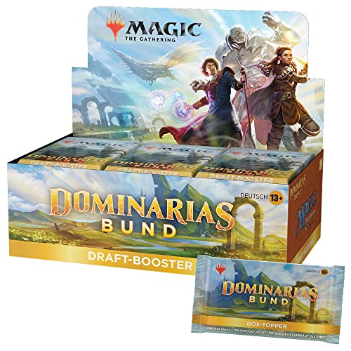 Magic: The Gathering Dominarias Bund Draft-Booster-Display, 36 Booster & Box-Topper-Karte (Deutsche Version)