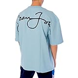 Sean John Logo Backprint T-Shirt Herren Shirt Light Blue M