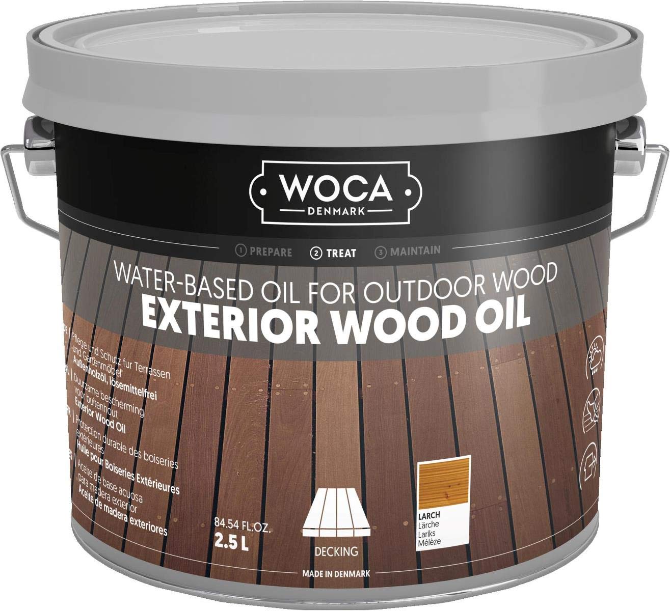 WOCA 617955A Exterior Öl, Lärche 2,5 L