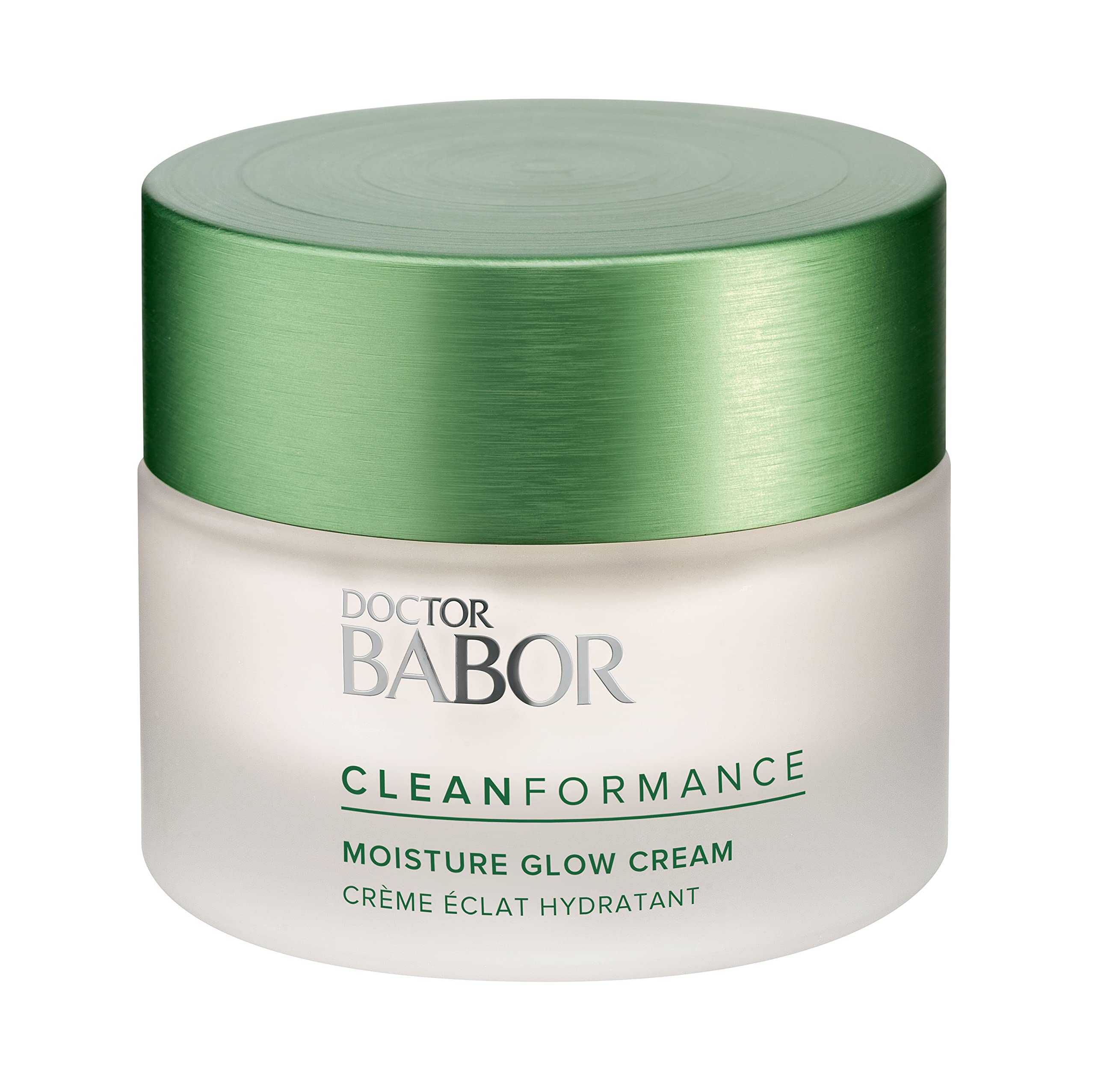 DOCTOR BABOR CLEANFORMANCE Gesichtscreme für trockene Haut, Feuchtigkeitscreme mit Vitamin E, Vegane Formel, Moisture Glow Cream, 1 x 50 ml