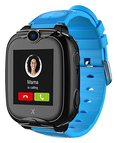 Xplora XGO 2 - Telefon Uhr für Kinder (mit SIM-Karte) 4G, Anrufe, Nachrichten, Schulmodus, SOS-Funktion, GPS, Kamera, LED-Licht, Schrittzähler - inkl kostenlosem Tarif-Vertrag für 3 Monate (BLAU)