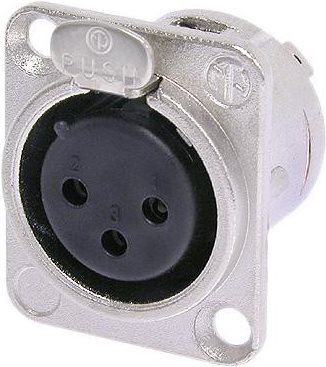 Neutrik NTR-NC3FDL1 - -30 - 80 °C - Schwarz - Silber - UL - UL 94 HB - IEC 61076-2-103 - IP 40 - IEC 68-2-20 (NC3F-DL-1)