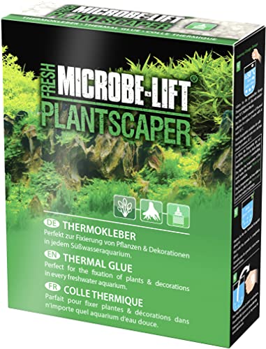 MICROBE-LIFT Plantscaper - Thermo-Pflanzenkleber, Biopolymer Kleber, einfache Handhabung, perfekt zur Befestigung von Pflanzen & Dekorationen in jedem Süßwasseraquarium, 500ml / 350g