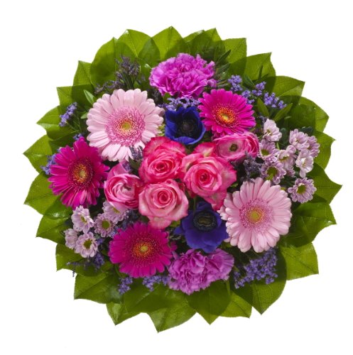 Dominik Blumen und Pflanzen, Blumenstrauß "Magic" mit Rosen, Gerbera, Anemonen, Nelken und Ranunkeln