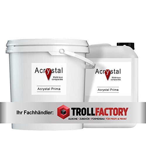 TFC Troll Factory ACRYSTAL Acrylharz auf Wasserbasis Set PRIMA 1kg + Crystal 2,5kg