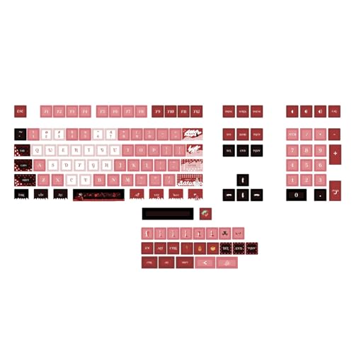 Miaelle XDA Profil Tastenkappen AliceTheme PBT Tastenkappe 130 Stück Vollständiger Satz Sublimationsprozess Für Mechanische CrossCore Tastatur