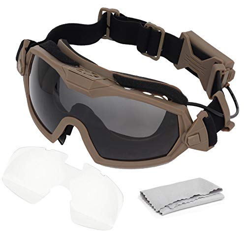 haoyk Ski-Brille als Ausführung mit Gebläse, Regler, für Snowboard-, Fahrradfahrer, DE