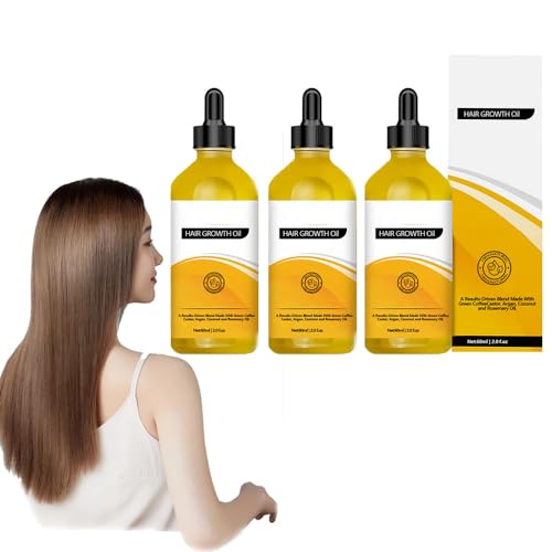 Neviux Natural Hair Growth Oil, Neviux Hair Growth Oil, Veganic Natural Hair Growth Oil, Hair Growth Essential Oil Prevent Hair Loss Scalp Treatments (3PCS)