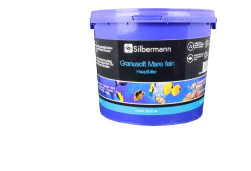 Silbermann Hauptfutter Granulat für Meerwasserfische, fein oder grob, in verschiedenen Größen (5000 ml fein)