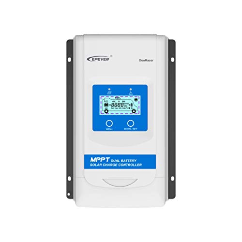 EPEVER® MPPT DuoRacer 10A Laderegler solar charge controller DR1206N für 2 Batterien, 12V/24V auto work, PV 100V (DR1206N)