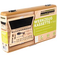 Brüder Mannesmann Werkzeuge M29000 Werkzeugkassette 41-tlg. Werkzeugsatz im Bambuskoffer