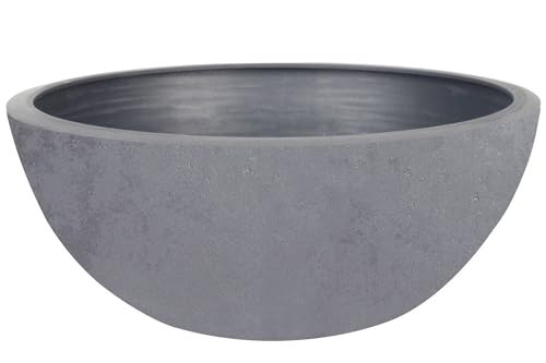 Pflanzschale 'Basalt Up', betongrau, Ø 29,5 x H 12 cm