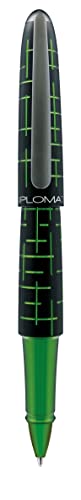 DIPLOMAT ELOX Tintenroller/Handgefertigt/mit Geschenkbox/Farbe: Schwarz Grün