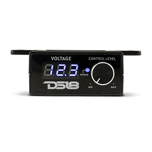 DS18 BKVR Universal Auto Verstärker Fernbedienung Level Control Bass Knopf w/Volt-Meter
