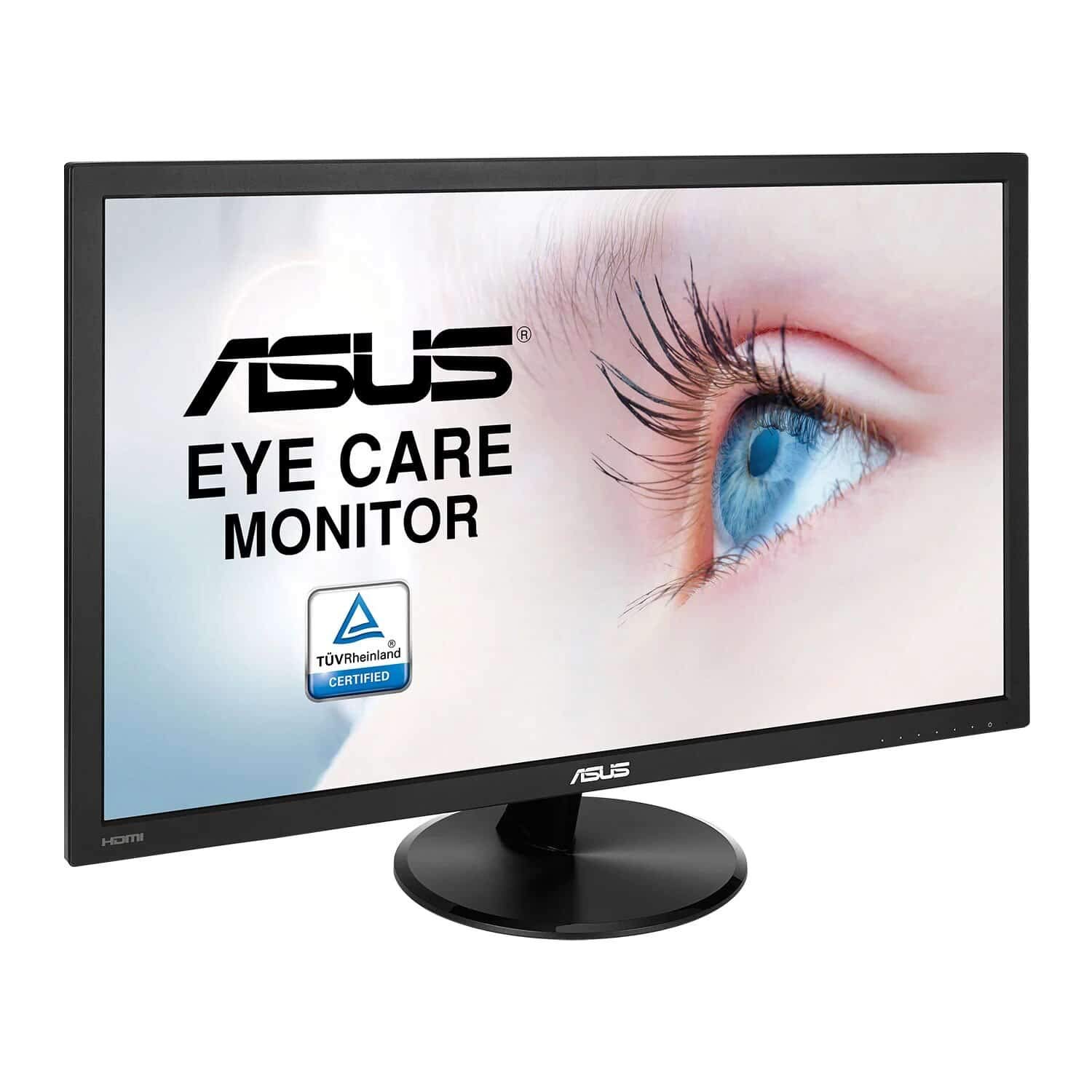 ASUS Eye Care VP247HAE | 24 Zoll Full HD Monitor | 60 Hz, 5ms GtG, Flimmerfrei, Blaulichtfilter | VA Panel, 16:9, 1920x1080 | HDMI, D-Sub