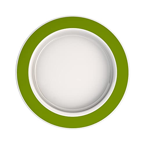 Ornamin Großer Teller mit Kipp-Trick (Rand grün)