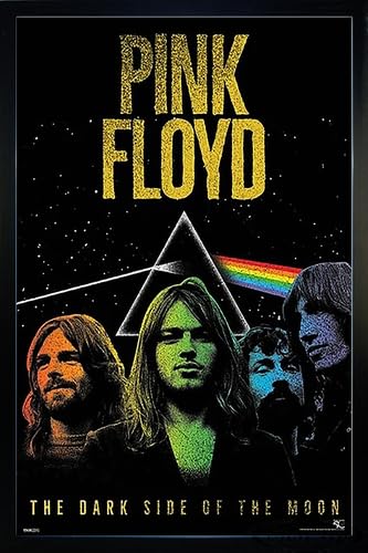 Close Up Pink Floyd Poster The Dark Side of The Moon (66x96,5 cm) gerahmt in: Rahmen schwarz