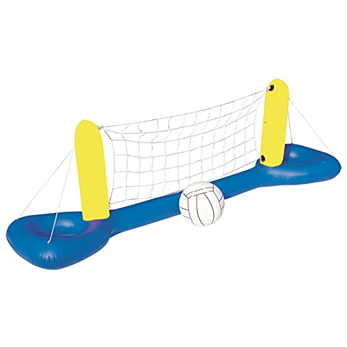 ZQYX-aufblasbarer Pool-Volleyball-Netz, aufblasbares schwimmendes Boot-Dampfboot Große Größe für Kinder und Erwachsene Schwimmspielzeug, schwimmendes Sommer Floating Field