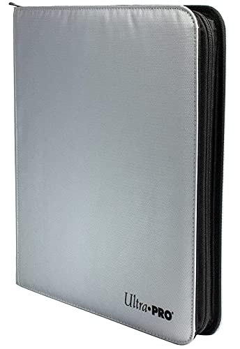 Ultra Pro - 12-Pocket Zippered PRO-Binder, Farbe:Silver