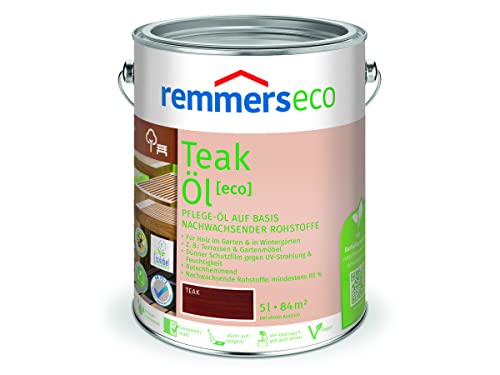 Remmers Gartenholz-Öle [eco] Holzpflege Möbelpflege (2,5 l, Teak-Öl)