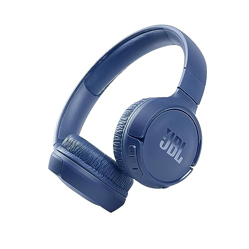JBL Tune 510BT On-Ear Bluetooth-Kopfhörer in Blau – Faltbarer, kabelloser Ohrhörer mit Headset und integrierter Freisprechfunktion – Musik Streaming bis zu 40 Stunden mit nur einer Akku-Ladung