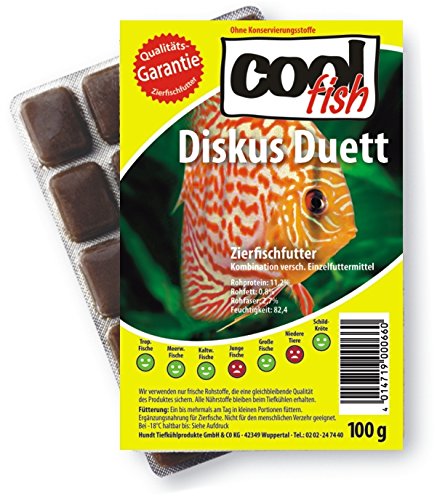 Cool Fish Diskus Duett, 30 x 100g-Blister,Fisch-Frostfutter, Aquarium, Aquaristik, Fischfutter