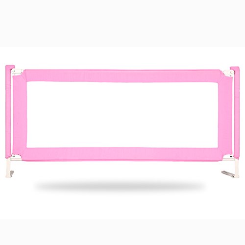 Tragbare und stabile Bett Guard Baby Sicherheits Bett Schiene, große 150-200 cm, Pink (größe : 190cm)